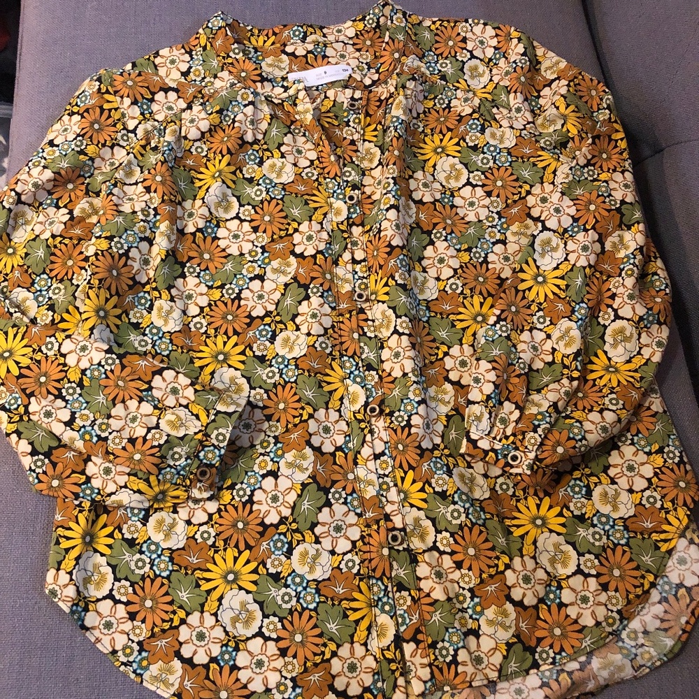 Girl’s Zara Flower Blouse